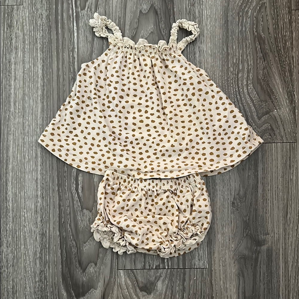Rylee + Cru Cream and Brown Diaper Covers
